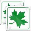 2 x GREEN LEAF присоска для молодых водителей