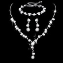 Свадебный комплект ювелирных изделий Ожерелье Серьги Браслет Свадьба