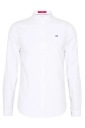 Мужская белая рубашка с длинным рукавом Slim Fit от Tommy Jeans, размер L
