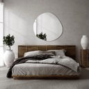 Асимметричное подвесное зеркало для спальни Japandi.