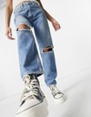 FREE PEOPLE MODRÉ MOM JEANS DIERY (30) Veľkosť 30