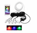 5 X CABLE DE FIBRA ÓPTICA AMBIENT DIODO LUMINOSO LED RGB ILUMINACIÓN INTERIOR 