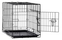 Kennelová klietka ohrádka transportér pre psa mačku 76x45x51,5cm kovová S CHM Dĺžka 76 cm