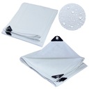 БРЕЗЕНТ БЕЛЫЙ 4Х6м, УСИЛЕННЫЙ, ВОДОНЕПРОНИЦАЕМЫЙ, УФ++