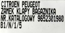 ЗАМОК КРИШКИ БАГАЖНИКА ЗАД БАГАЖНИКА PEUGEOT CITROEN 9652301980 ОРИГІНАЛ  (7262617549) фото min 6