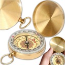 ЗОЛОТОЙ КАРМАННЫЙ КОМПАС, СВЕТЯЩИЙСЯ В ТЕМНОТЕ, СТАРЫЙ БРЕЛОК С КОМПАСОМ