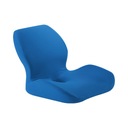 Poduszki na krzesła z pianki memory do domu w kolorze niebieskim Szerokość mebla 1 cm