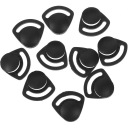 10 PIECES BLACK KLAMER BELTS PODBRODKOWEGO HELMET ABS TRWALA REPAIR SOLID KAPELUSZA  photo 7
