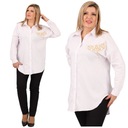 РУБАШКА ЖЕНСКАЯ, ХЛОПОК, ЭЛЕГАНТНАЯ, МОДНАЯ Аппликация, ВЫШИВКА OVERSIZE