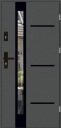ПОЛЬСКИЕ НАРУЖНЫЕ ДВЕРИ INOX4 ZD3 ЧЕРНЫЕ 55MM 80CM