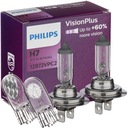 Мощные лампы H7 PHILIPS VisionPlus +60% + W5W