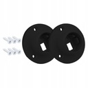 Uchwyt drążka LED ROZETA 25 CZARNE kpl 2szt