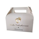 Коробка для торта КРЕЩЕНИЕ золотая WZ2