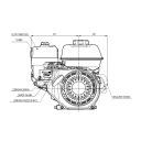ДВИГУН SPALINOWY HONDA GX160 UT2SX40H  (17165400913) фото min 7