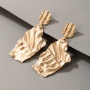 Золотые серьги-гвоздики, висячие 65 мм