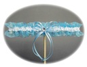Подвязка из синего кристалла