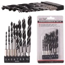 СВЕРЛА ПО ДЕРЕву СВЕРЛА С ШЕСТИГРАННЫМ СПИРАЛЬНЫМ ШЕСТИГРАНОМ СВЕРЛО 3-10мм 8 шт.