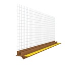 Наконная планка с сеткой ЗОЛОТОЙ ДУБ ПВХ APU MIDI канал 3мм 2.5мб