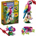 LEGO Creator Экзотический попугай 3 в 1 Кирпичи Рыба Лягушка Подарок на день рождения
