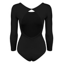 ЧЕРНЫЙ БАЛЕТНЫЙ БОДИ АРАБЕСКА ТАНЦЕВАЛЬНЫЙ КОСТЮМ XS