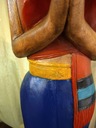 Стильная скульптура тайской женщины из дерева, культура Таиланда, Азия, 165 см, KL