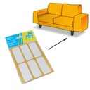 PODKŁADKI FILCOWE POD MEBLE 12 SZT BIAŁE PROSTOKĄT