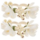 ПРЯЖКА ДЛЯ БАНКЕТНЫХ САЛФЕТОК, БЕЛАЯ, 4 ШТ.