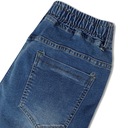 Pánske džínsové šortky GRANÁT krátke nohavice POHODLNÁ PÁS S GUMIČKOU 029 S Odtieň námornícky modrý