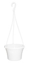ИРИС подвесной цветочный горшок 20 см, БЕЛЫЙ