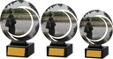 Рыболовные трофеи АНГЛЕР набор статуэток 3 шт описание 22, 20, 18 см металлическая рыбка