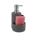 Керамический серый дозатор жидкости для мытья посуды