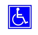 Наклейка для инвалидов - 10х10см.
