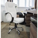 Kancelárske kreslo eko koža - biela Malatec 23240 Minimálna výška sedadla 49 cm