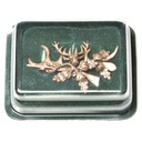 Ručne skladací odznak Jeleň z poľovníckeho bronzu - Makama poľovnícky Model odznaka jeleń