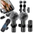 НАБОР 2х БЕСПРОВОДНЫХ МИКРОФОНОВ USB C НА ЗАЖИМЕ USBC 2 МИКРОФОНА