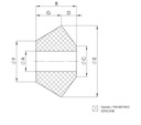 POLIURETANOWA BLOQUE SILENCIOSO L/P, 1SZT., ASIENTO ZABUDOWY: PRZOD/TYL, CONECTOR 