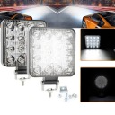 2X ФАРА РОБОЧА 16 LED (СВІТЛОДІОД) 48W ПРОТИВОТУМАННА NASWIETLACZ IP65 ВОДОВІДШТОВХУЮЧА DO SUV  (18894733721) фото min 13
