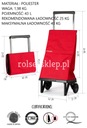 Rolser taška nákupný vozík polyester bez vzoru Hĺbka (krátka strana) 27 cm