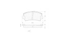 PLAQUETTES FREIN RENAULT R5 R18 R21 R25 R30 ESPACE FUEGO ARRIÈRE JEUphoto 2