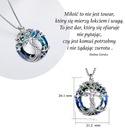 Серебряное женское ожерелье Серебряные украшения 925 пробы Подарочная гравировка Древо жизни