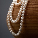 Strieborný náhrdelník s perlami - klasika pre mamičku Kód výrobcu n176a/8-9mm