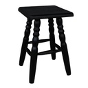 КУХОННЫЙ ТАРЮТ, ПЕРЕВЕРНУТЫЙ КВАДРАТНЫЙ ТАБУРЕТ, черный
