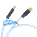 Кабель USB 2.0 A-B SUPRA BLUE 0,7 м