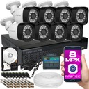 НАБОР ИЗ 8 КАМЕР 8MPX РАЗРЕШЕНИЕ 4K, ДИСК 4 ТБ