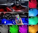 CINTA DIODO LUMINOSO LED DO COCHE AUTO ILUMINACIÓN RGB 5050 APLIKACJA BLUETOOTH CONTROL REMOTO 