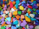 Okrasné kamienky do akvária farebný mramor krupica okrasná mix farba 0,5 kg Typ antistresové omše