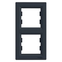 SCHNEIDER ASFORA ДВОЙНАЯ ВЕРТИКАЛЬНАЯ РАМА EPH5810271