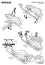 СТЕЛАЖ КОФРА ЗАДНЬОГО SHAD KAWASAKI Z1000SX 18-19  (14005109495) фото min 3