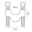 FASTENERS RUDDERS HANDLEBAR OXFORD OX614  photo 6
