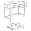 IKEA ALEX Písací stôl biele moridlo imit dub 100x48 cm Značka Ikea